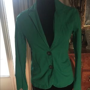 Splendid green cotton blazer NWT Size S